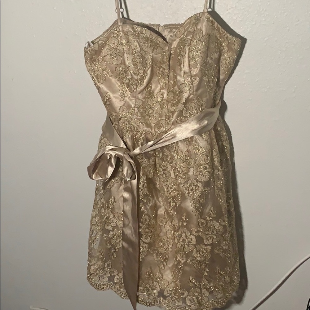 Gold dress